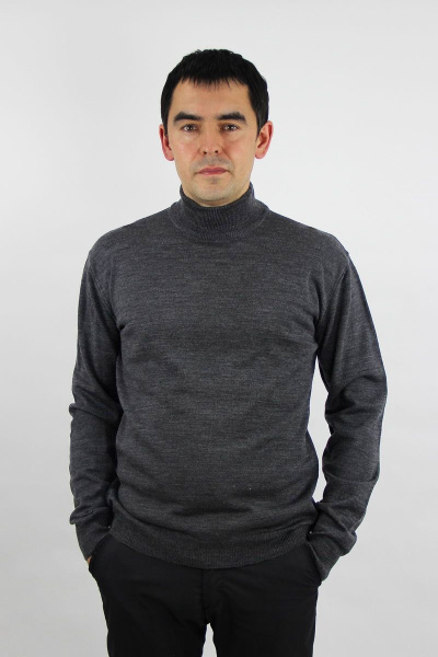 Свитер вязаный серый демисезонный на каждый день Полесье С3012-15 5С1749-Д43 170,176 асфальт - фото 5