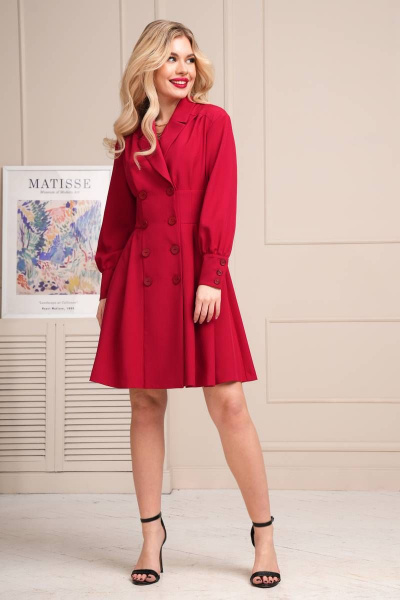 Платье LaKona 1488 винный - фото 5