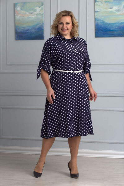 Платье Anelli 670 т.синий - фото 1