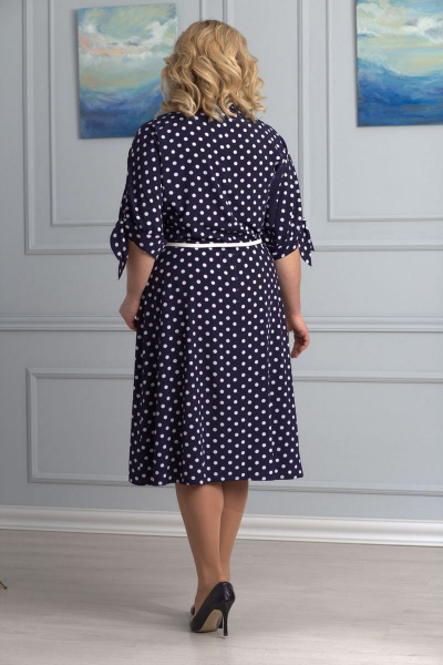 Платье Anelli 670 т.синий - фото 4