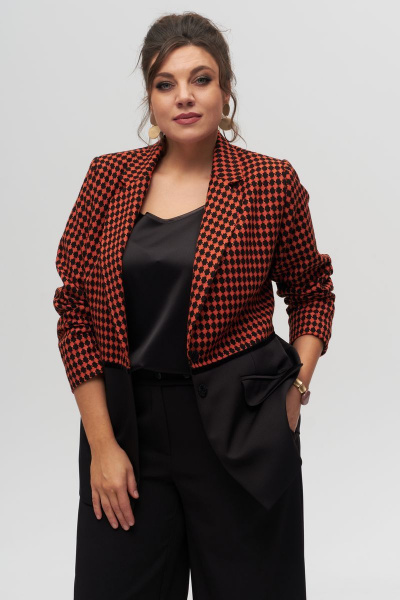 Брюки, жакет Anelli 1318 терракот - фото 2