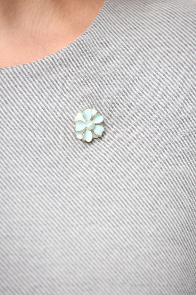 Блуза DaLi 3373а серая+мята - фото 5