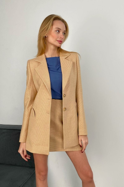 Жакет HELEN BIRCH J025a бежевый - фото 2