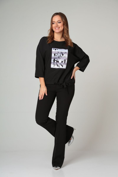 Блуза Modema м.701 черный - фото 4