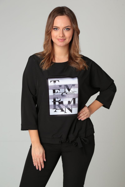 Блуза Modema м.701 черный - фото 1