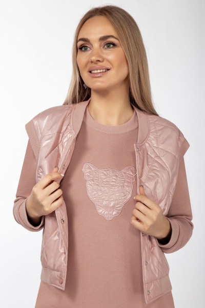 Жилет, платье БагираАнТа 847 розовый - фото 6
