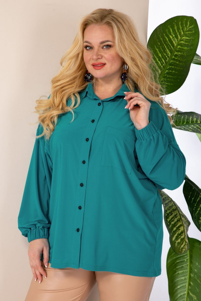 Блуза Anastasia 969 изумруд - фото 2