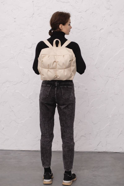 Рюкзак из экокожи бежевый для повседневных дел MT.Style рюкзак2 bez - фото 4