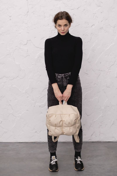 Рюкзак из экокожи бежевый для повседневных дел MT.Style рюкзак2 bez - фото 3