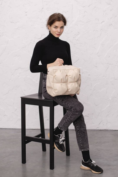 Рюкзак из экокожи бежевый для повседневных дел MT.Style рюкзак2 bez - фото 1