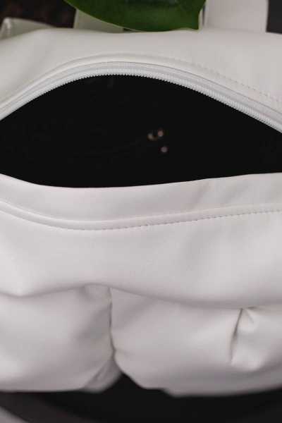 Рюкзак из экокожи белый для городской жизни MT.Style рюкзак2 white - фото 6