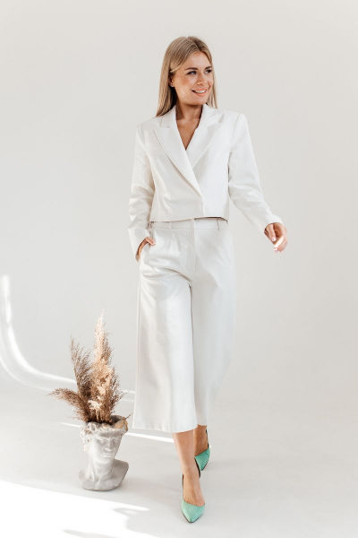 Брюки, жакет Ambera Style 2019 облако - фото 4