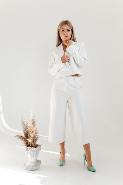 Брюки, жакет Ambera Style 2019 облако - фото 2