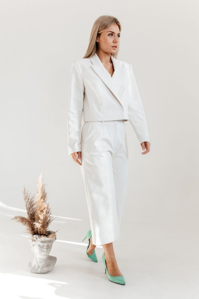 Брюки, жакет Ambera Style 2019 облако - фото 1