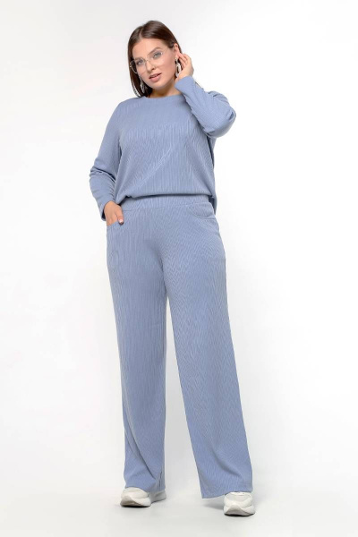 Брюки La rouge 8035 голубой - фото 4