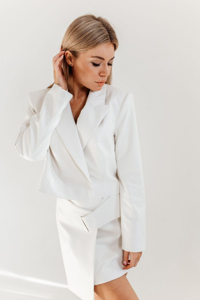 Юбка Ambera Style 1039 белое_облако - фото 3