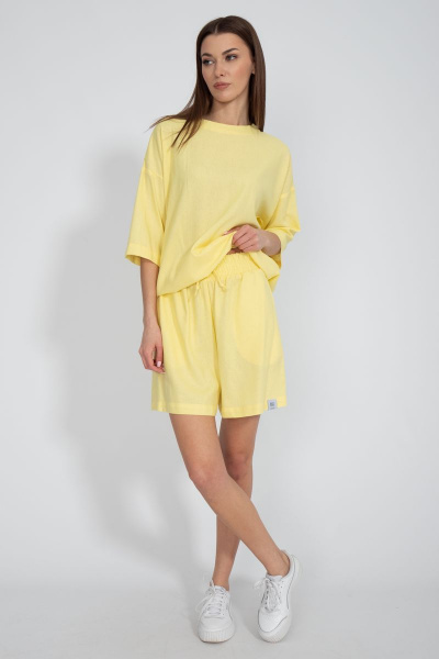 Шорты свободного кроя из льна на каждый день Kivviwear 4074.15 - фото 1