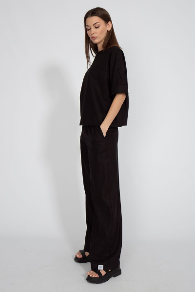 Костюм из льна свободный брюки и джемпер с карманами Kivviwear 40754076.11 - фото 8