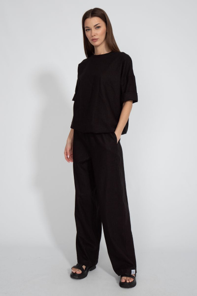 Костюм из льна свободный брюки и джемпер с карманами Kivviwear 40754076.11 - фото 2