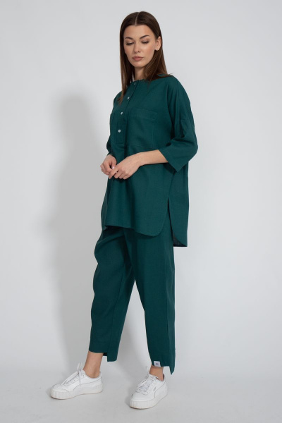 Ленящийся костюм с льняной рубашкой и джоггерами Kivviwear 40814082.11 - фото 3