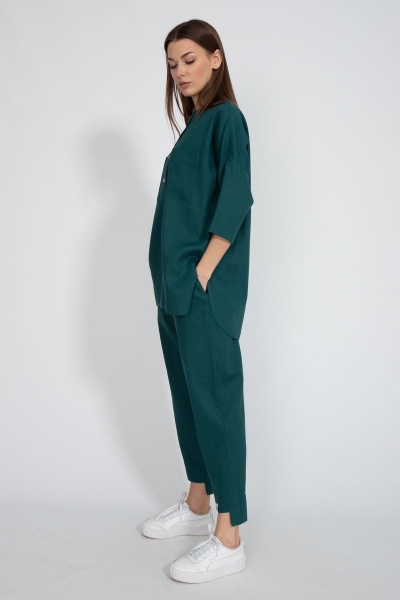 Ленящийся костюм с льняной рубашкой и джоггерами Kivviwear 40814082.11 - фото 2