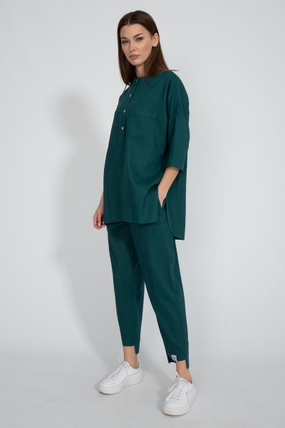 Ленящийся костюм с льняной рубашкой и джоггерами Kivviwear 40814082.11 - фото 1