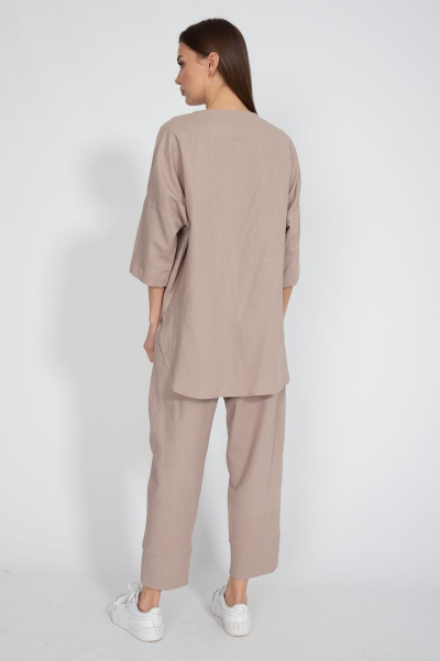 Ленящийся костюм с льняной рубашкой и джоггерами Kivviwear 40814082.12 - фото 5