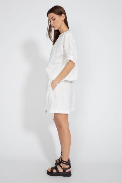 Летний костюм из льна с шортами и джемпером Kivviwear 40754074.10 - фото 10