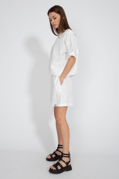 Летний костюм из льна с шортами и джемпером Kivviwear 40754074.10 - фото 7