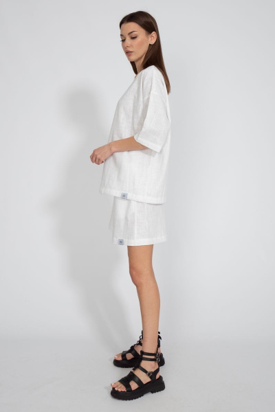 Летний костюм из льна с шортами и джемпером Kivviwear 40754074.10 - фото 3