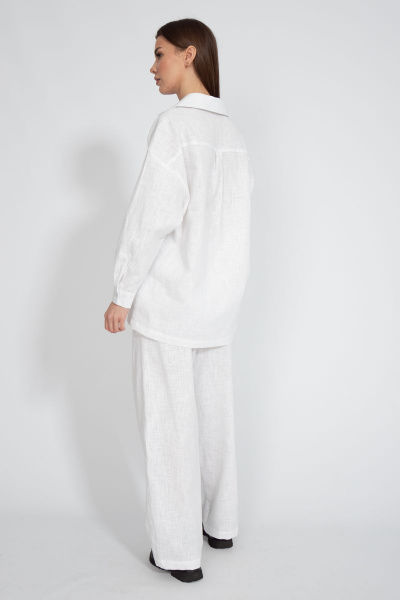 Летний леняной костюм: брюки и рубашка свободного кроя Kivviwear 40734076.10 - фото 10