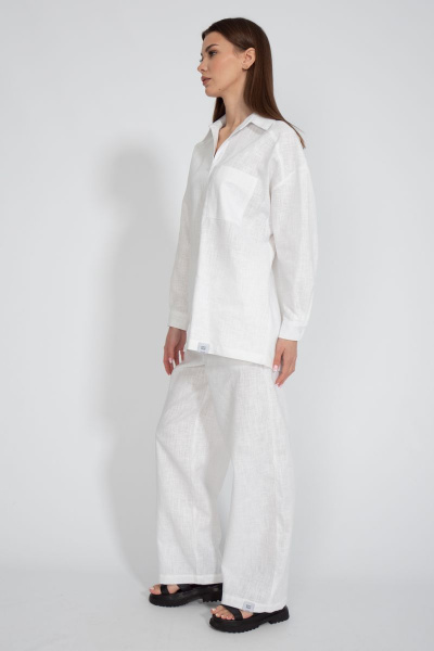 Летний леняной костюм: брюки и рубашка свободного кроя Kivviwear 40734076.10 - фото 9