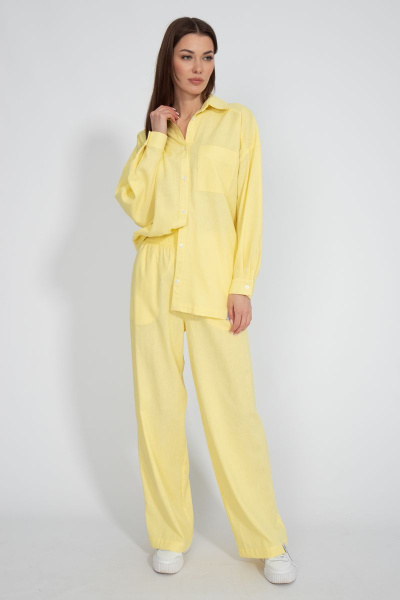 Летний леняной костюм: брюки и рубашка с карманами Kivviwear 40734076.15 - фото 11