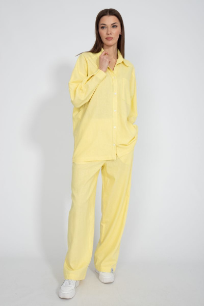Летний леняной костюм: брюки и рубашка с карманами Kivviwear 40734076.15 - фото 2