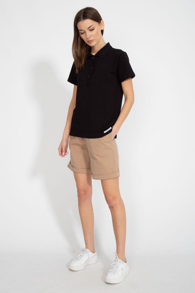 Премиальная хлопковая футболка поло с боковыми разрезами Kivviwear 3038.01 - фото 14