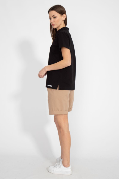 Премиальная хлопковая футболка поло с боковыми разрезами Kivviwear 3038.01 - фото 12