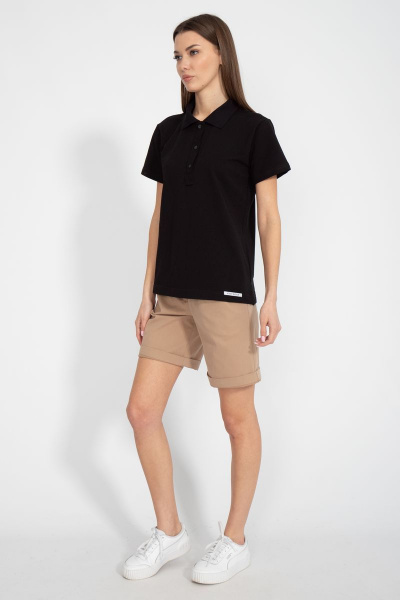 Премиальная хлопковая футболка поло с боковыми разрезами Kivviwear 3038.01 - фото 9