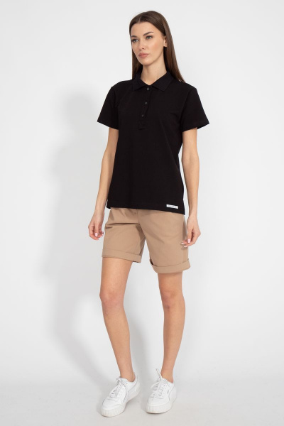 Премиальная хлопковая футболка поло с боковыми разрезами Kivviwear 3038.01 - фото 7