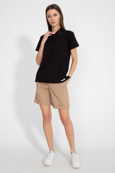 Премиальная хлопковая футболка поло с боковыми разрезами Kivviwear 3038.01 - фото 4