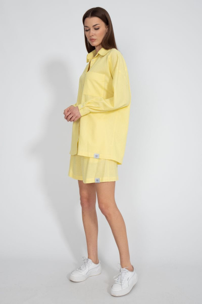 Летний леняной костюм: шорты и свободная рубашка Kivviwear 40734074.15 - фото 1