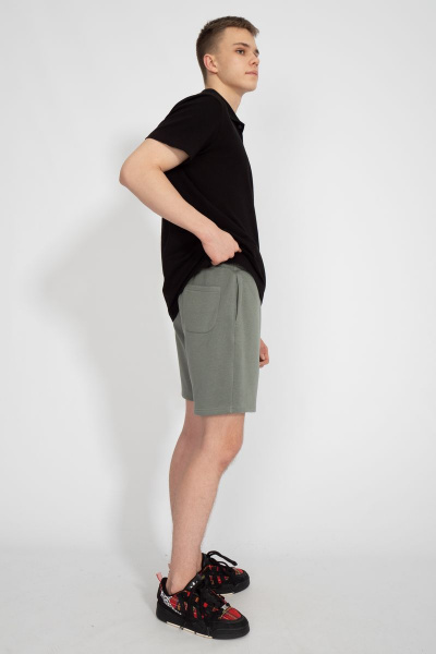 Премиальная футболка поло мужская из хлопка черная летняя Kivviwear 3010.01 - фото 10