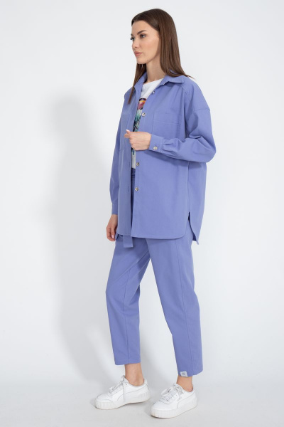 Джинсовый костюм: брюки и рубашка свободного кроя Kivviwear 41004101.11 - фото 8