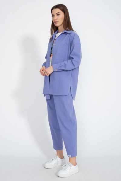 Джинсовый костюм: брюки и рубашка свободного кроя Kivviwear 41004101.11 - фото 7