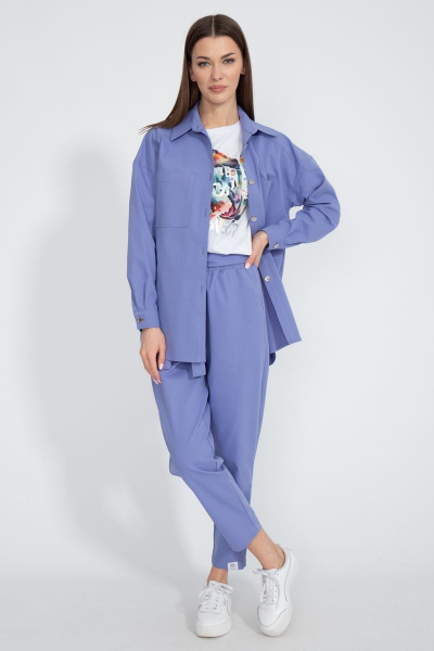 Джинсовый костюм: брюки и рубашка свободного кроя Kivviwear 41004101.11 - фото 4