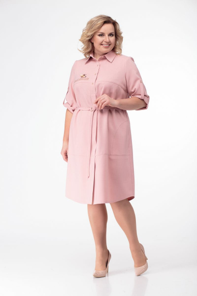 Платье LadyThreeStars 1771 розовая_пудра - фото 1