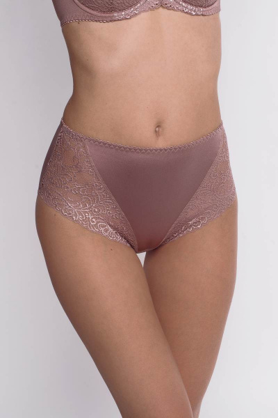 Трусы высокие из эластичного трикотажа с кружевом Milady 219 19.1 - фото 3