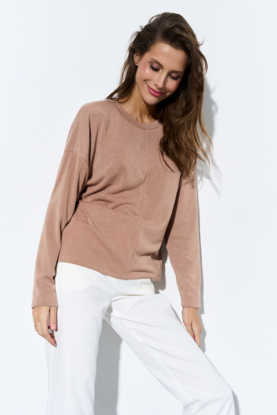 Джемпер Luitui R5047 карамельный - фото 2