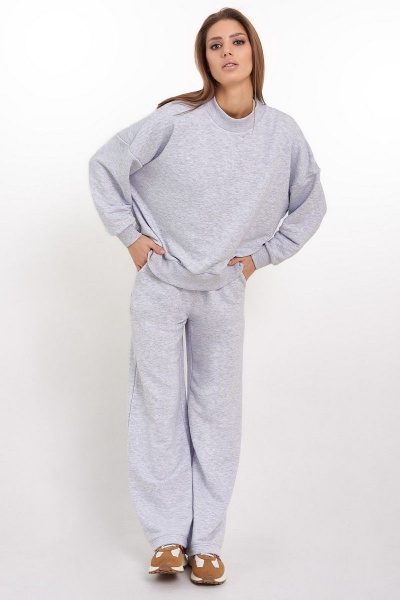 Спортивный костюм из трикотажа с оверсайз свитшотом GO F3026/50-04.170-176 - фото 3