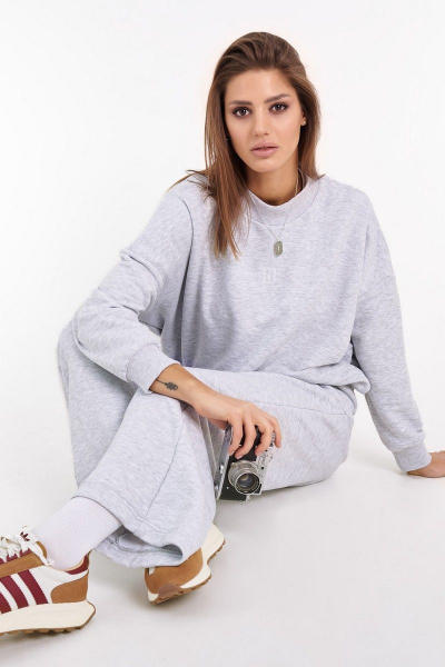 Спортивный костюм из трикотажа с оверсайз свитшотом GO F3026/50-04.170-176 - фото 5