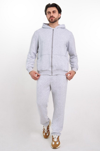 Брюки и худи мужской спортивный костюм из трикотажа GO M3033/50-04.176-182 - фото 2